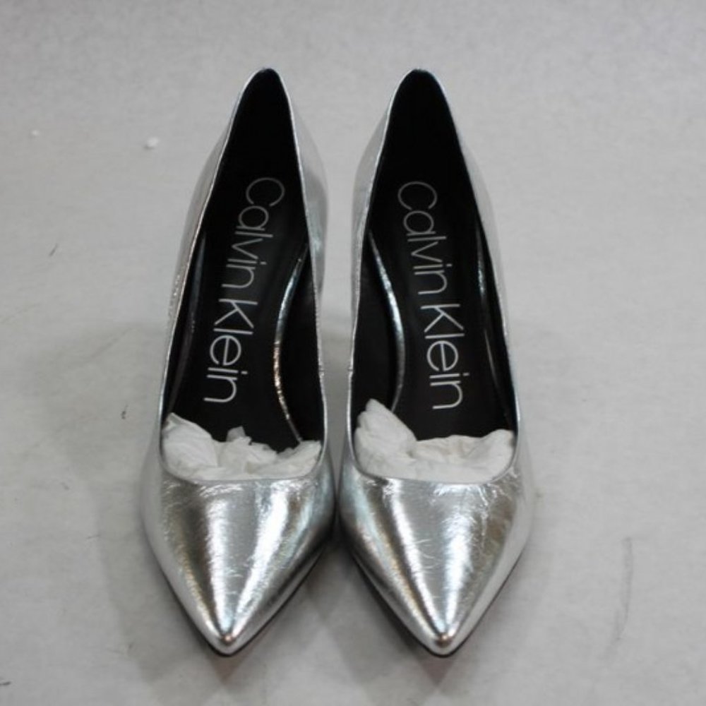 Calvin Klein Heels 10M Silver Gazelle